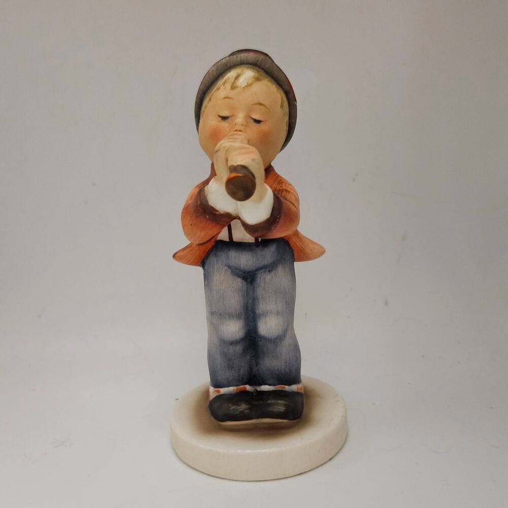 Vintage Napco Flute Player Figurine Japan Boy Musician Porcelain Figure